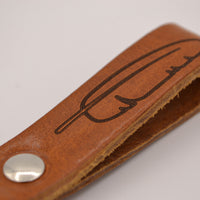 sleutelhanger met Logo of naam.