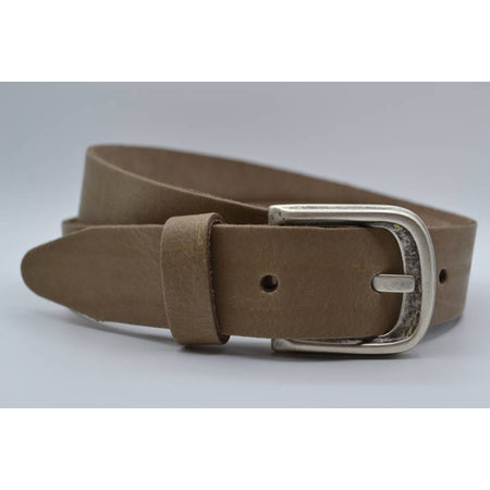 split lederen 35 mm taupe casual riem 