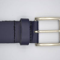 donker blauwe extra lange riem op maat