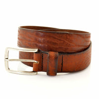 Cognac 35mm brede Cowboysbelt riem.