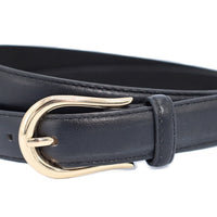 Zwarte PU vegan leather riem.