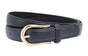 Zwarte PU vegan leather riem.