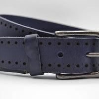 4cm blauwe diep gelaserde volnerf riem