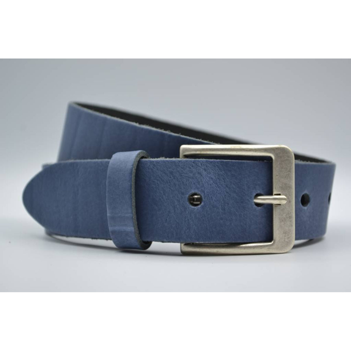 blauwe extra lange riemen op maat