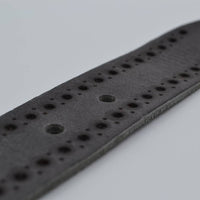 4cm grijze diep gelaserde volnerf riem 