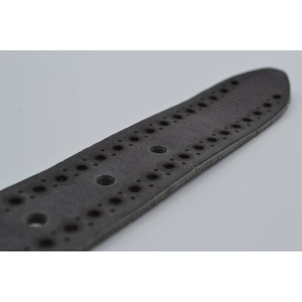 4cm grijze diep gelaserde volnerf riem 