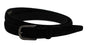 Zwart suede 2cm smalle riem.