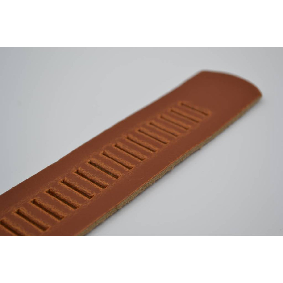 split lederen 40mm cognac casual perforatie riem 
