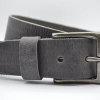 mooie strakke grijze volnerf jeansriem 