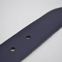 split lederen 40mm donker blauw casual riem