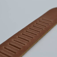 split lederen 30mm cognac casual perforatie riem 