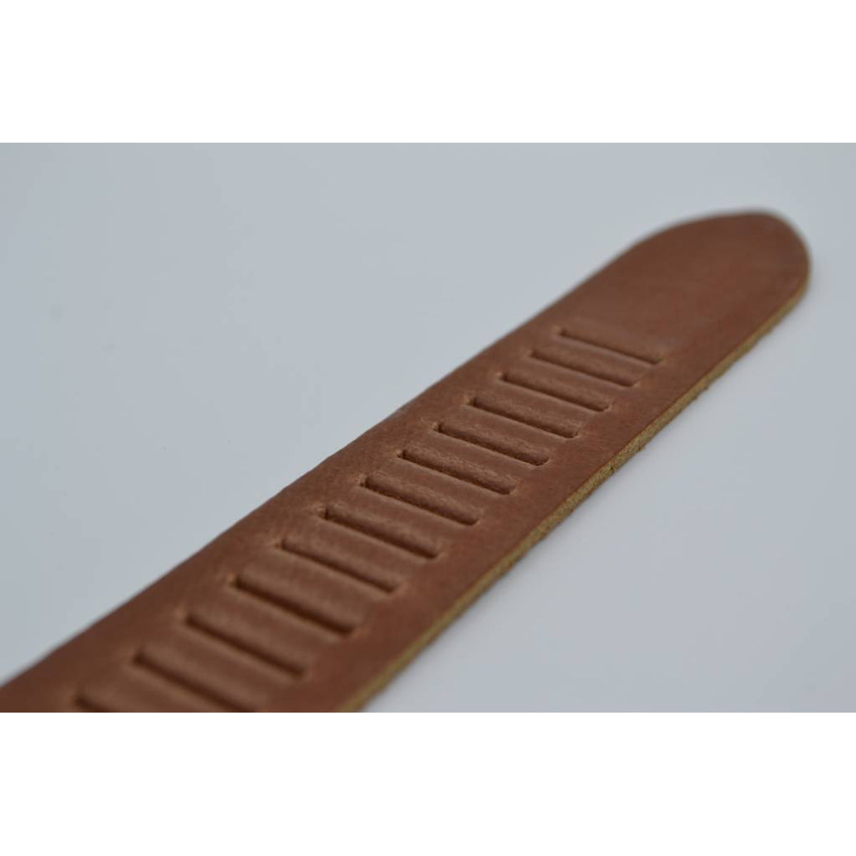 split lederen 30mm cognac casual perforatie riem 