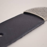 4cm western blauwe volnerf lederen riem
