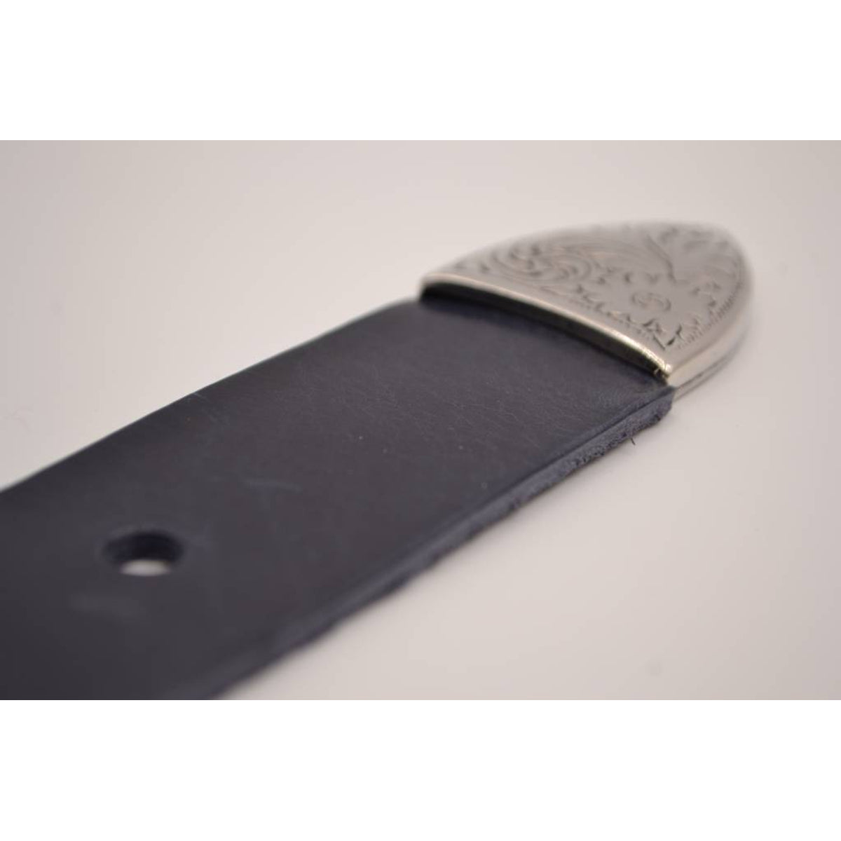 4cm western blauwe volnerf lederen riem