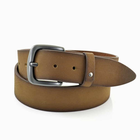 Cognac 4cm brede Alberto riem. 