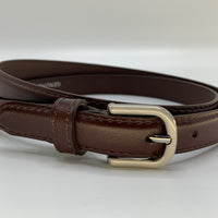 Nette Bordeaux rode 2cm brede damesriem.
