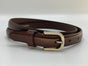 Nette Bordeaux rode 2cm brede damesriem.