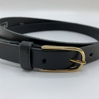 Zwarte riem met gouden gesp