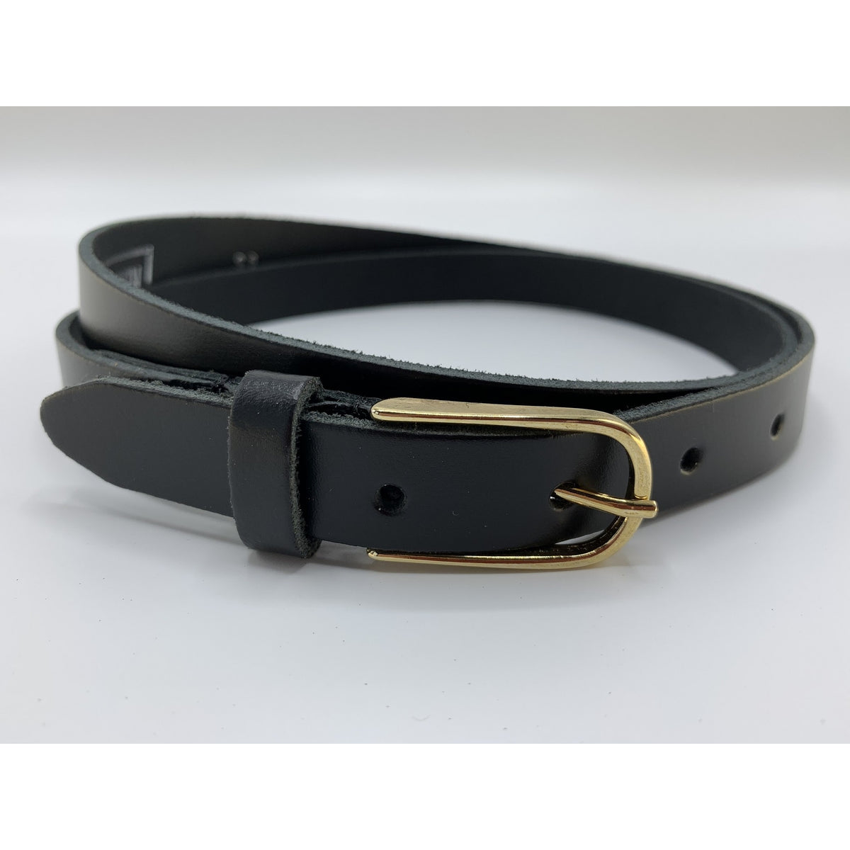 Zwarte riem met gouden gesp