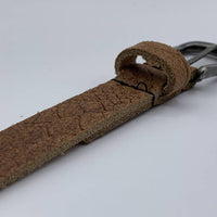 2cm brede damesriem met cognac slangenprint