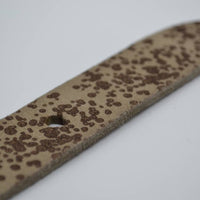 3cm taupe kinder riem met vlekprint 