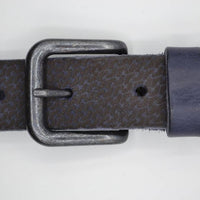 golf gelaserde blauwe echt lederen riem 