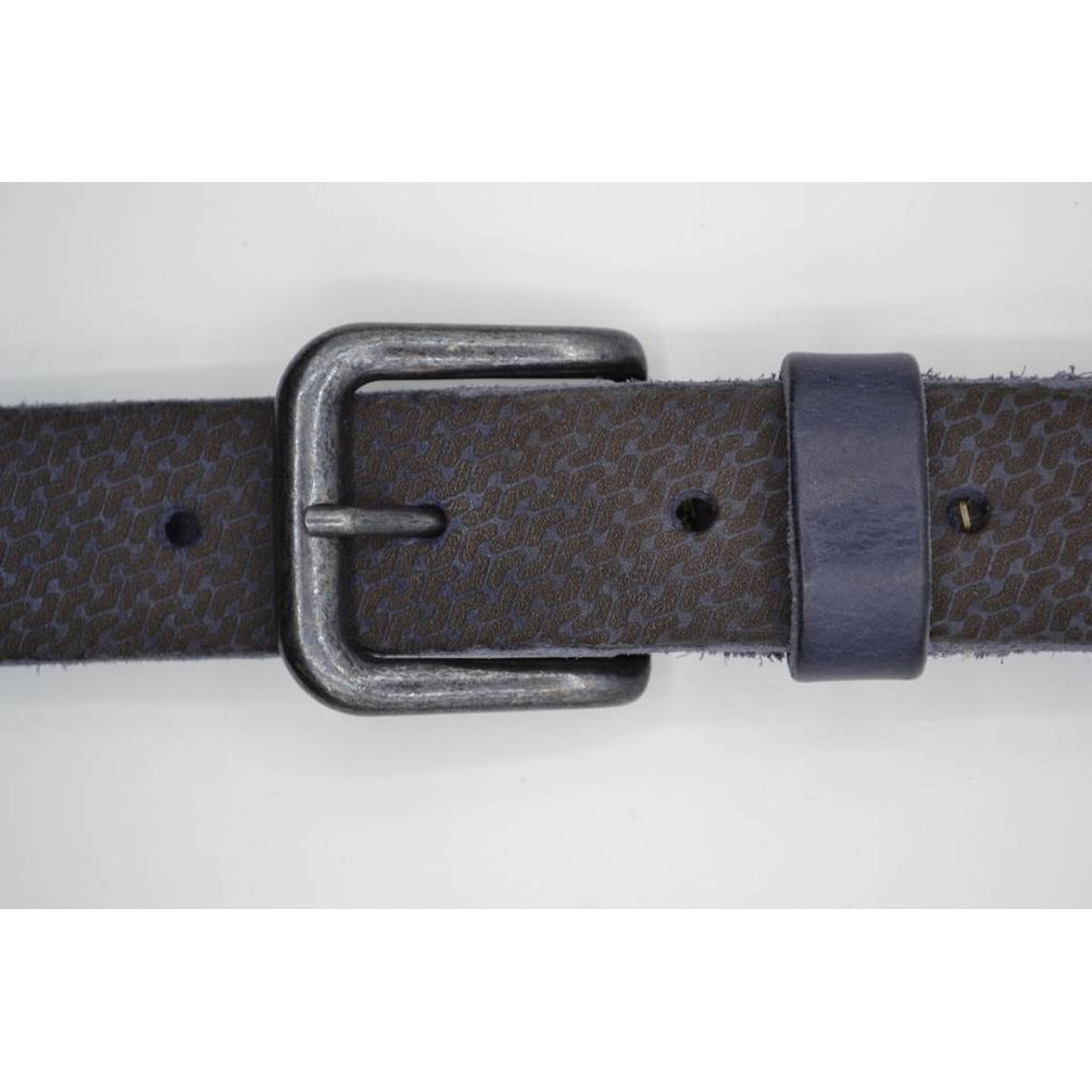 golf gelaserde blauwe echt lederen riem 