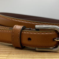 Nette cognac 2cm brede damesriem