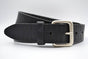 4cm triple dot gelaserde zwarte volnerf lederen riem