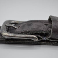 3cm grijze italiaans volnerf lederen casual riem