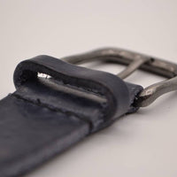 Blauwe 3cm brede unieke riem