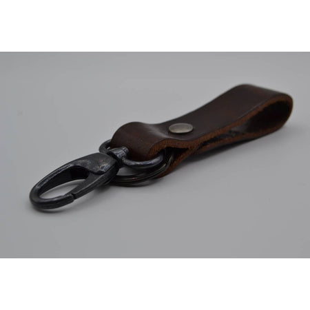 Bruine sleutelhanger met naam of logo
