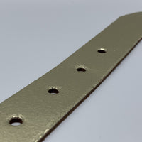 Goud kleurige riem van 3cm breed.