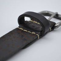 3cm zwarte kinder riem met vlekprint 