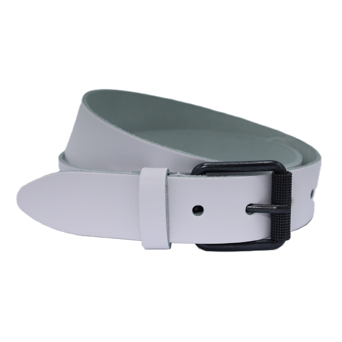 split lederen witte casual riem 