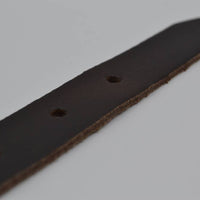 bruine 20mm brede riem met dubbele lus 