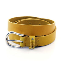 Oker gele 25mm brede kinderriem.  