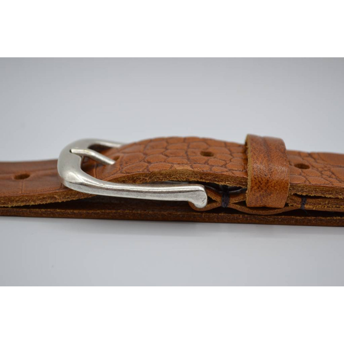 3cm cognac italiaans volnerf lederen casual riem 