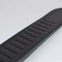 split lederen 30mm zwarte casual perforatie riem 