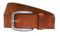4cm brede cognac riem van Italiaans nerf leer .
