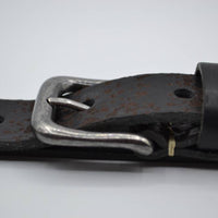 3cm zwarte kinder riem met vlekprint 
