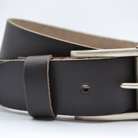 4,5cm echt lederen casual donker bruine riem.