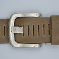 split lederen 40mm taupe casual perforatie riem