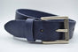 blauwe italiaans volnerf lederen casual riem