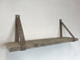 Leren Plankdragers taupe inclusief plank