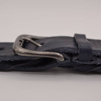 Blauwe 3cm brede unieke riem
