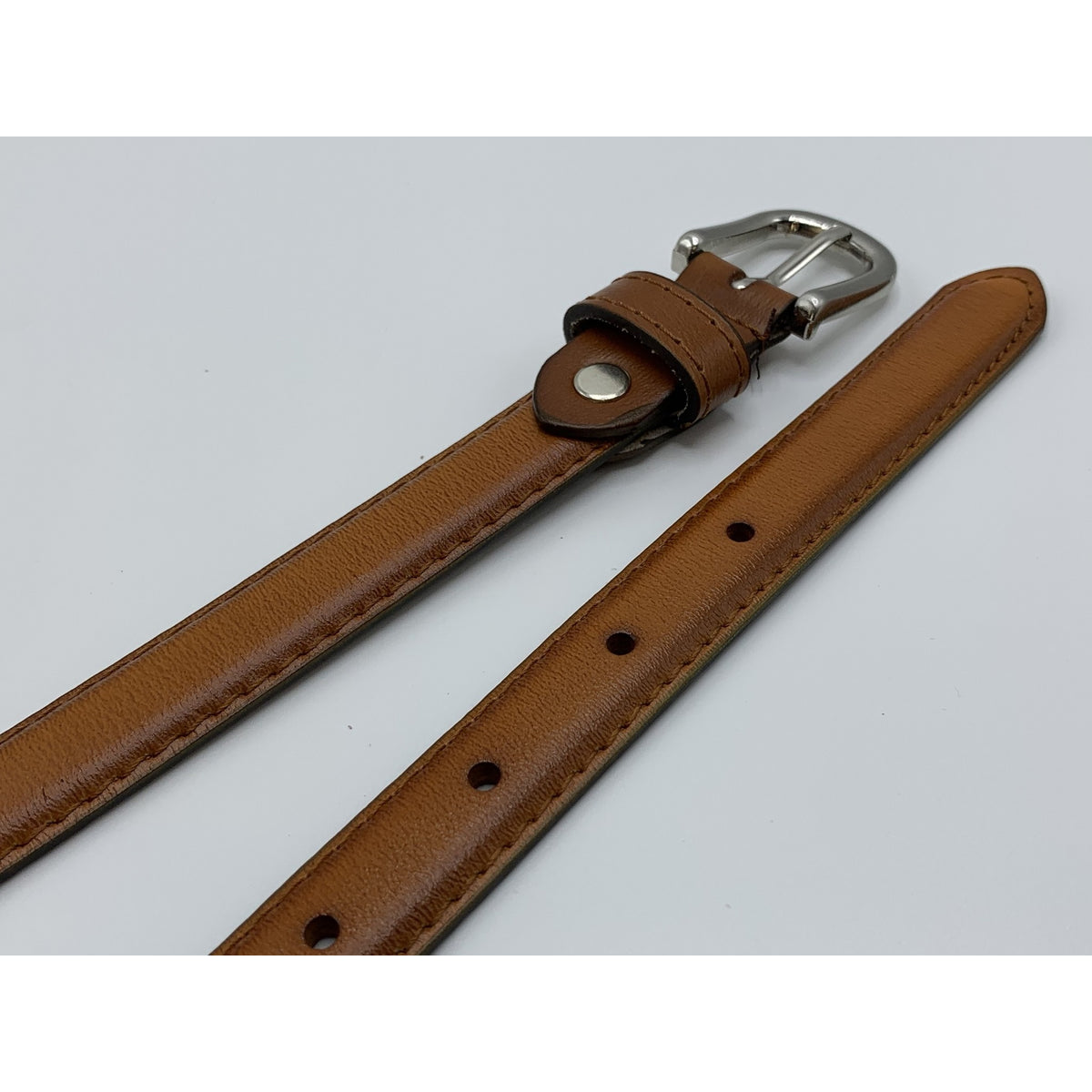 Nette cognac 2cm brede damesriem