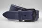 blauwe italiaans lederen casual riem