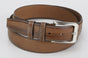 Nette taupe riem met contrast stiksel.
