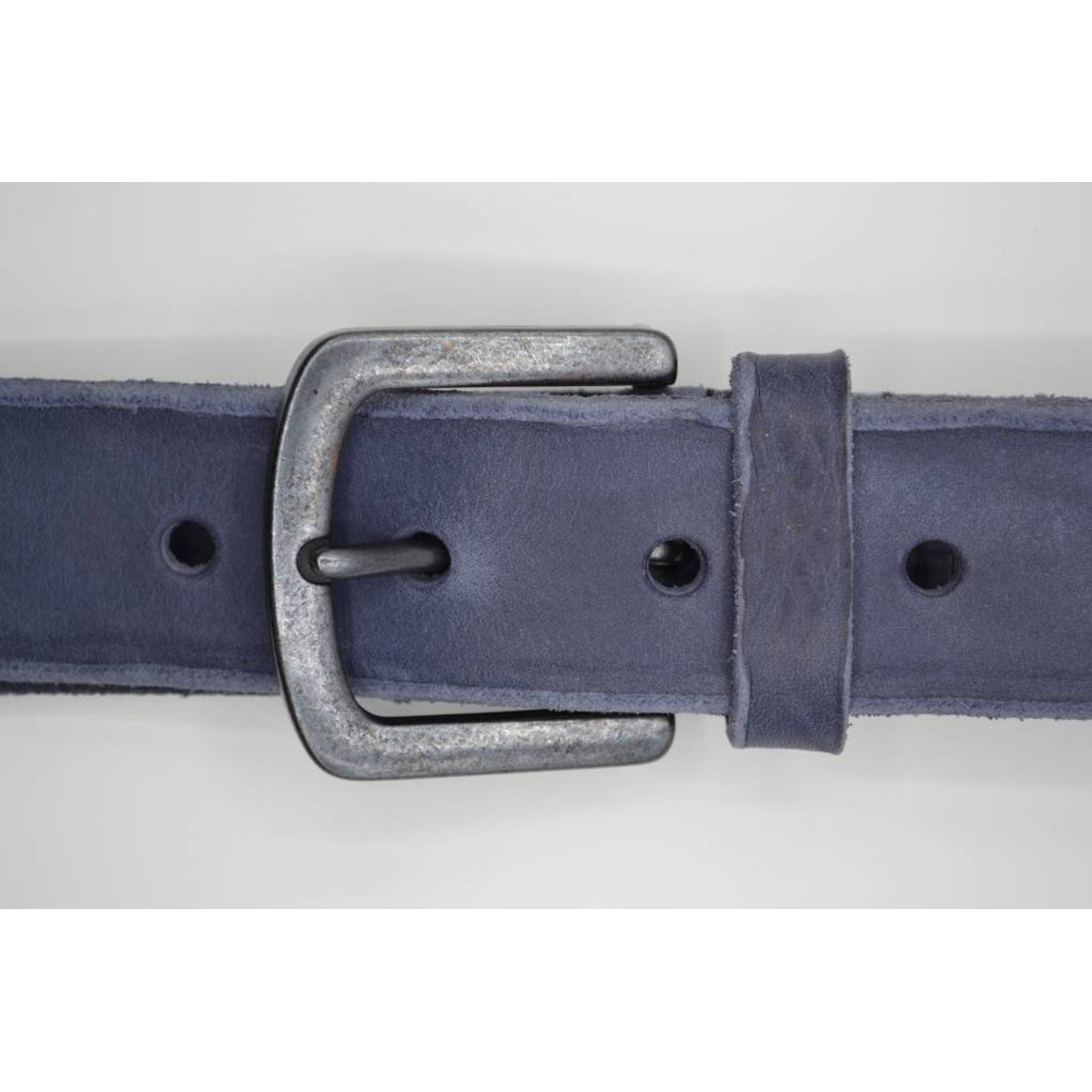 blauwe italiaans lederen casual riem